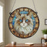 Cat Ragdoll Stained Glass Effect Suncatcher